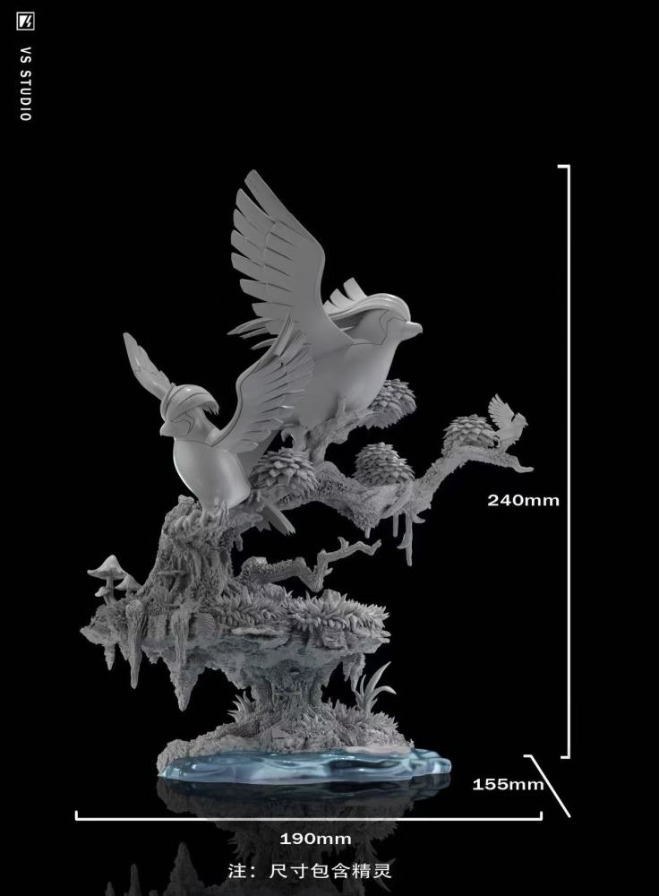 VS Studio - Pidgeot Evolution - Pokemon Resin Statue