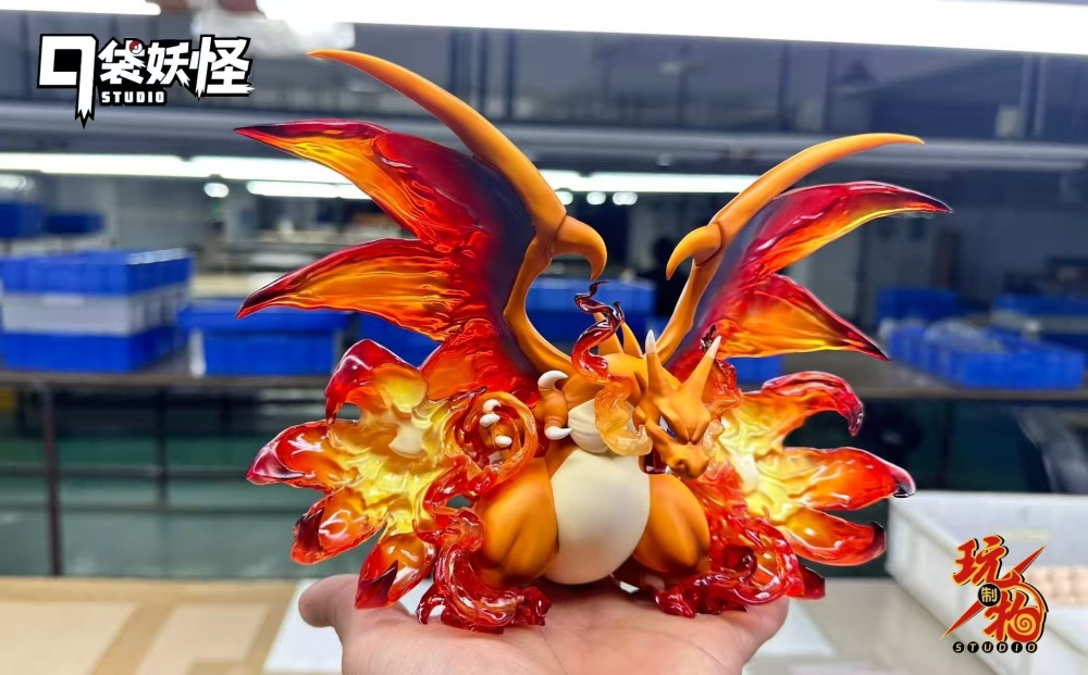 WZW Studio - Mega Charizard X - Pokemon Resin Statue