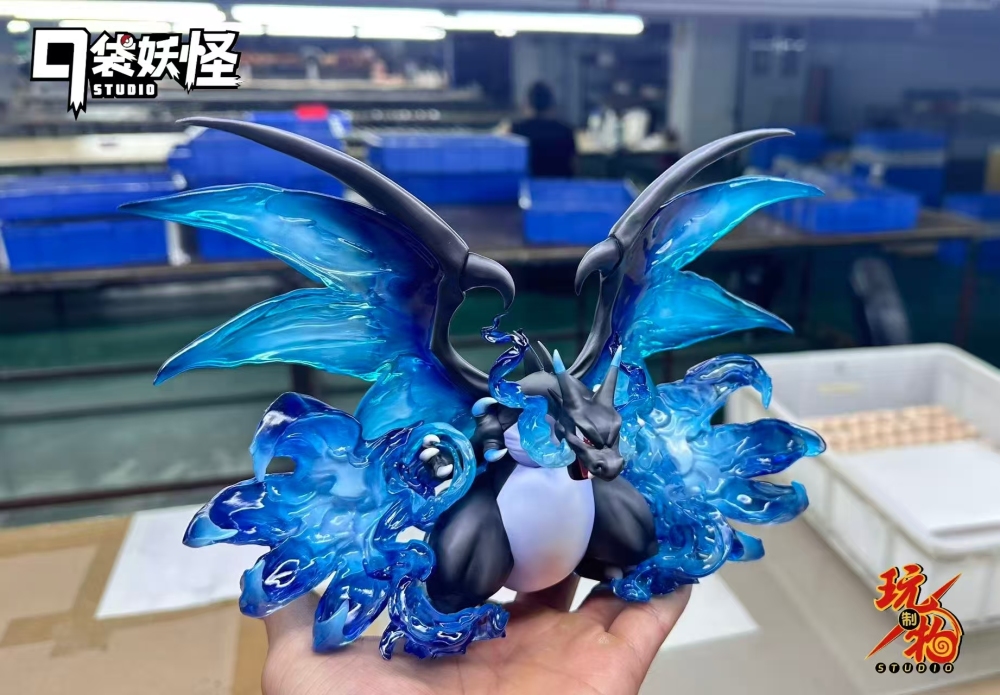 WZW Studio - Mega Charizard X - Pokemon Resin Statue