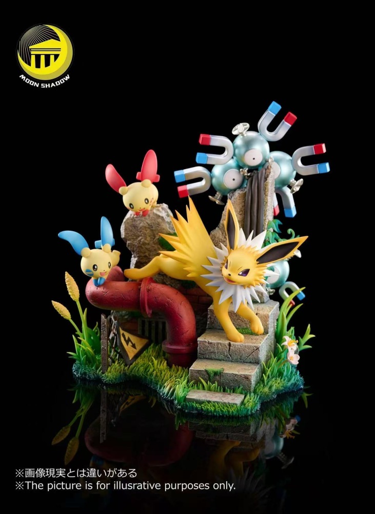 Moon Shadow - Jolteon Ecology Scene - Pokemon Resin Statue