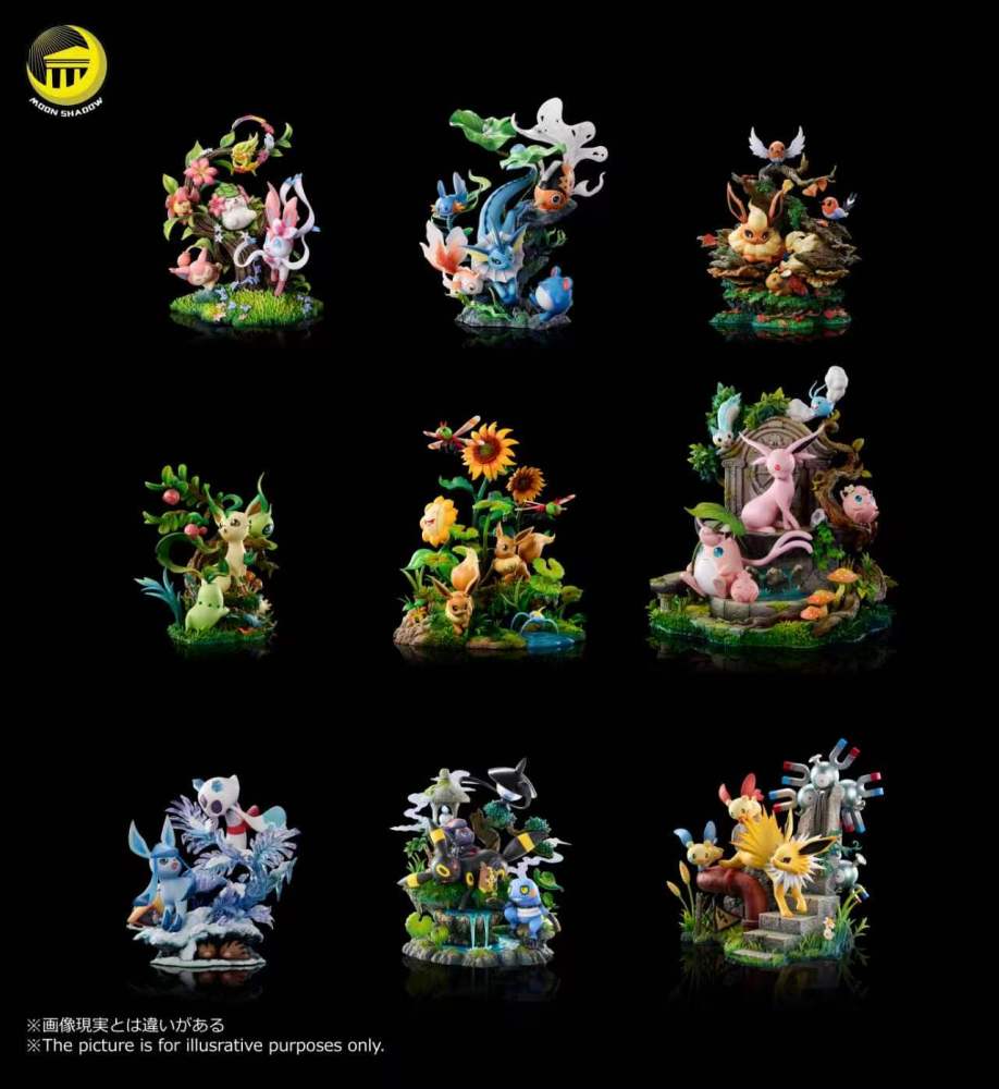 Moon Shadow - Jolteon Ecology Scene - Pokemon Resin Statue