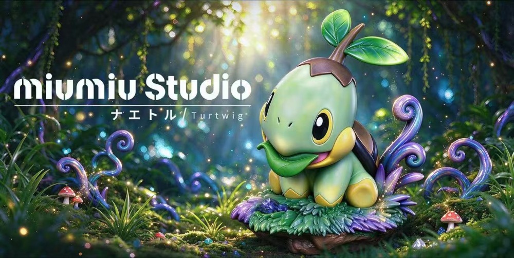 MiuMiu Studio - Turtwig - Pokemon Resin Statue