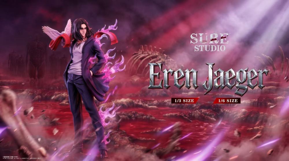 Sure Studio - Eren Jaeger - Attack On Titan Resin Statue