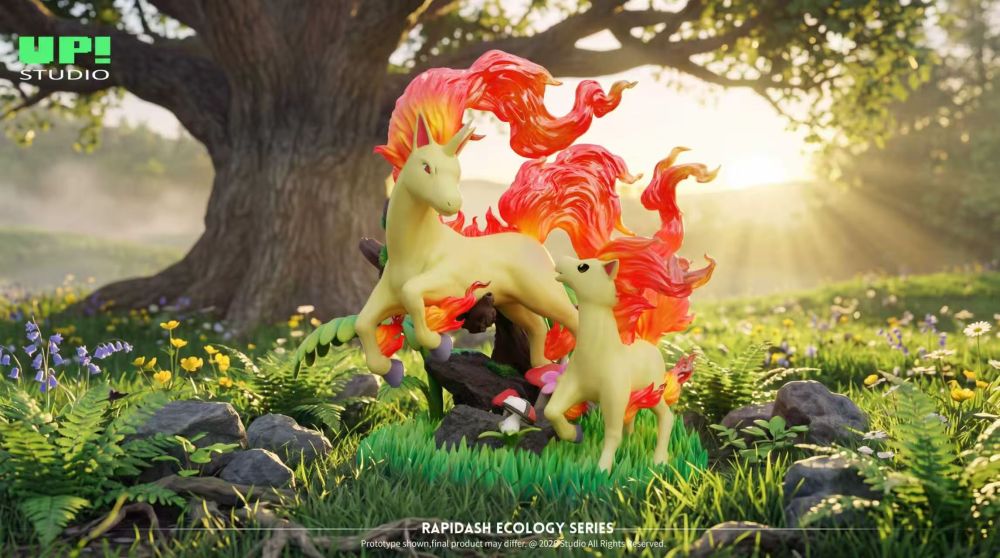 UP Studio - Ponyta x Rapidash - Pokemon Resin Statue