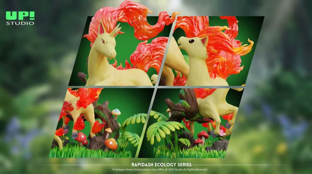 UP Studio - Ponyta x Rapidash - Pokemon Resin Statue