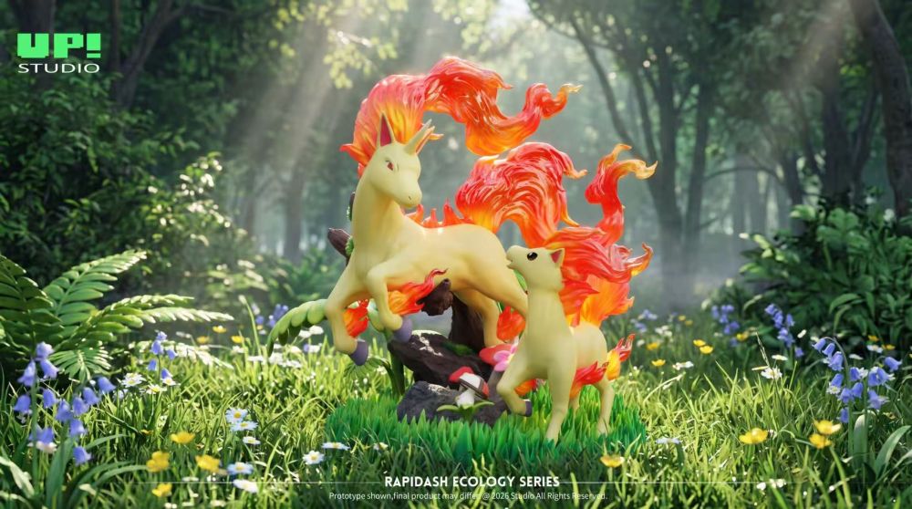 UP Studio - Ponyta x Rapidash - Pokemon Resin Statue
