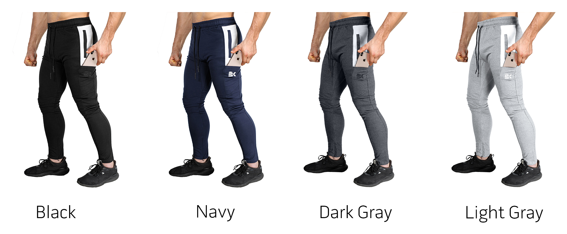 BROKIG Mens Cargo Workout Joggers Pants Tapered Gym India