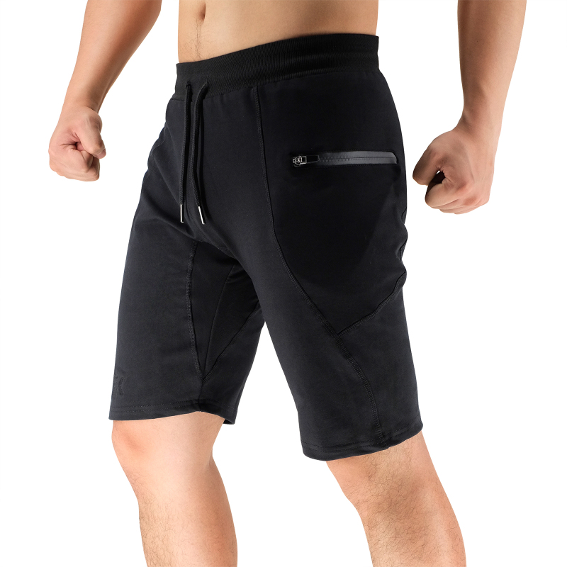 BROKIG  Gym Workout Sport Shorts with Zipper Pockets