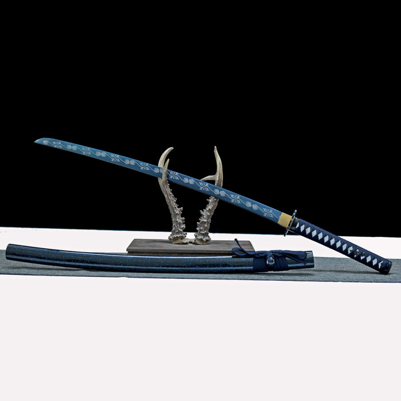 Japanese katana,T10 Clay_Tempered,Cartoon Katana,Ice crack,Katana Sword,Han sword