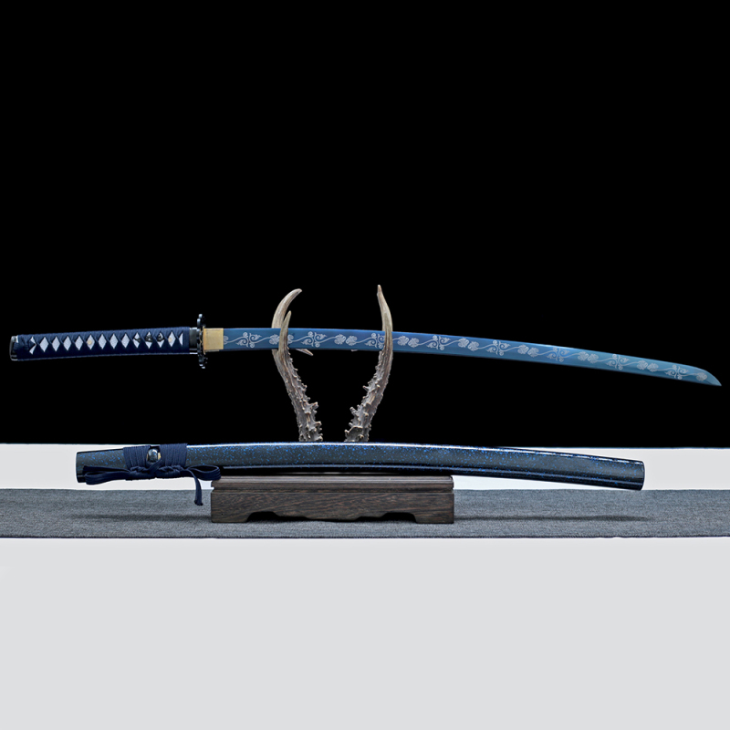Japanese katana,T10 Clay_Tempered,Cartoon Katana,Ice crack,Katana Sword,Han sword