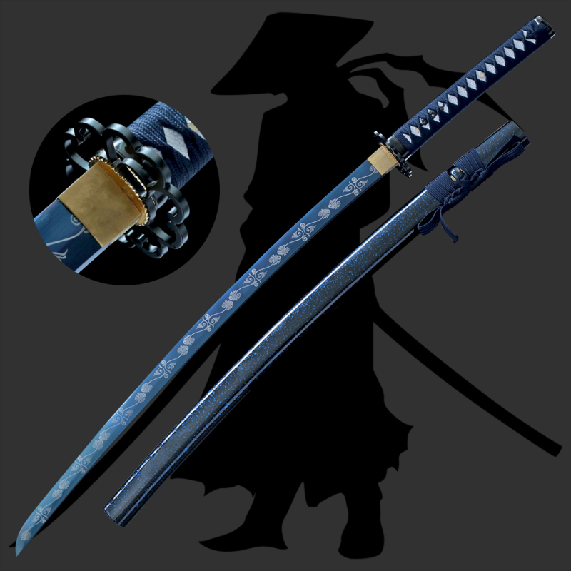 Japanese katana,T10 Clay_Tempered,Cartoon Katana,Ice crack,Katana Sword,Han sword