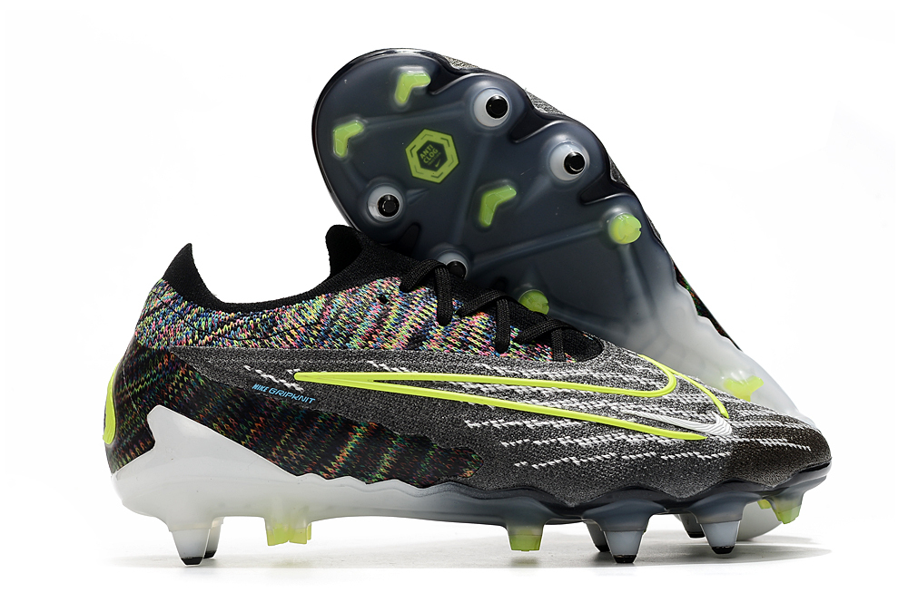 Nike low-top Phantom GX double waterproof fish silk fully knitted SG football shoes