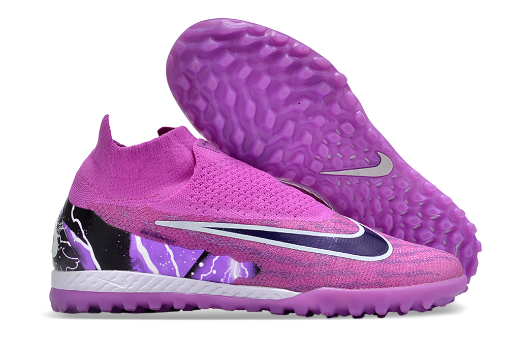 Nike High Top Phantom double waterproof fish silk fully knitted grass nails MD sole football shoes