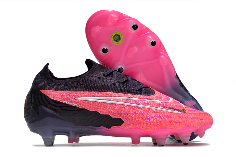 Nike low-top Phantom GX double waterproof fish silk fully knitted SG football shoes