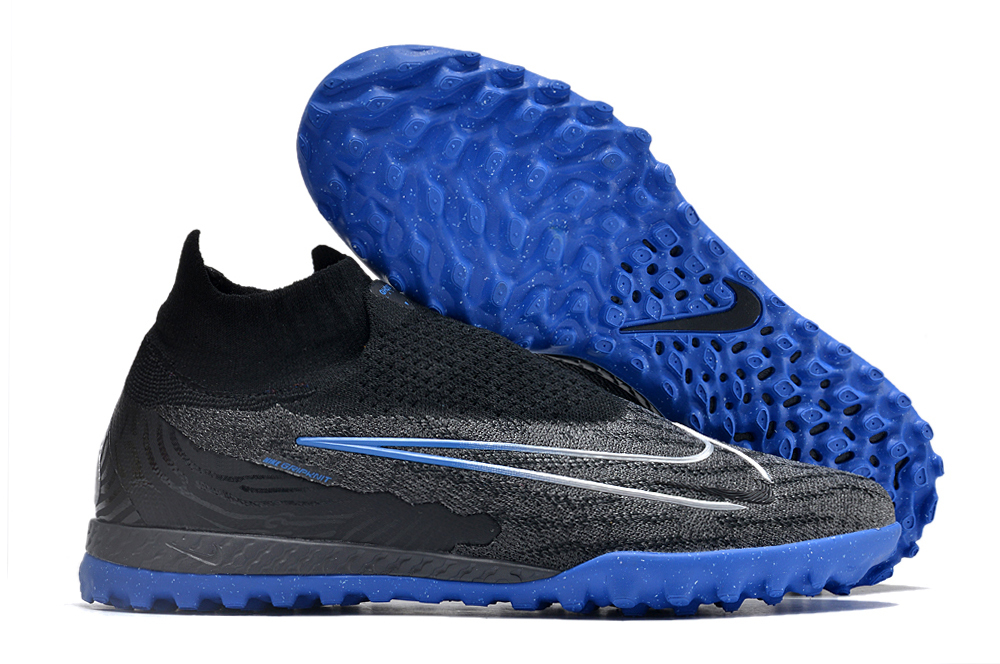 Nike High Top Phantom double waterproof fish silk fully knitted grass nails MD sole football shoes