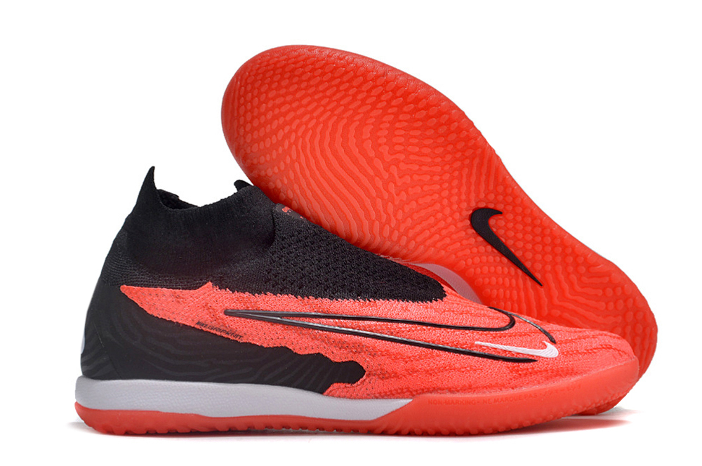 Nike High top Phantom double waterproof fish silk fully knitted flat MD sole football shoes