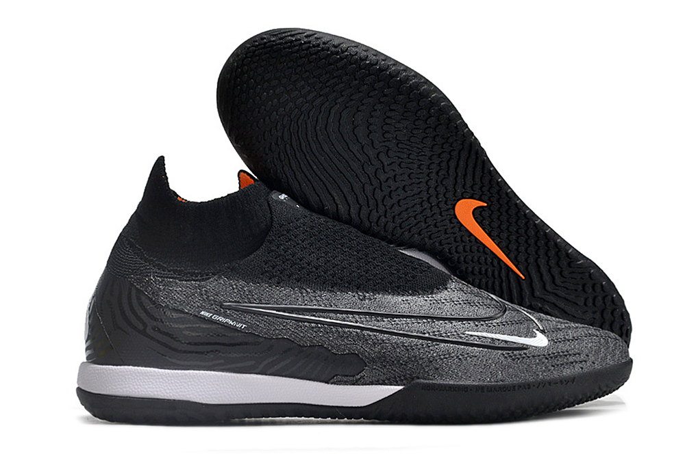 Nike High top Phantom double waterproof fish silk fully knitted flat MD sole football shoes