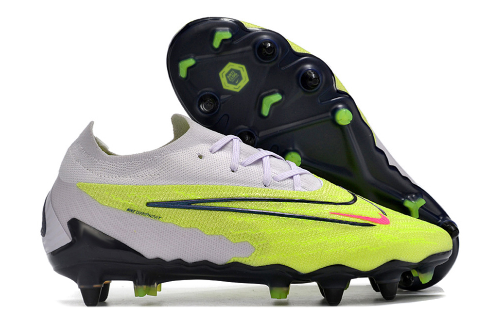 Nike low-top Phantom GX double waterproof fish silk fully knitted SG football shoes