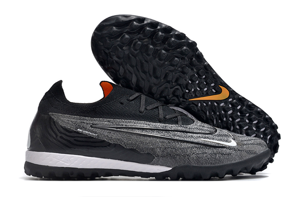 Nike low-top Phantom GX double waterproof fishwire fully knitted grass nails MD sole football shoes
