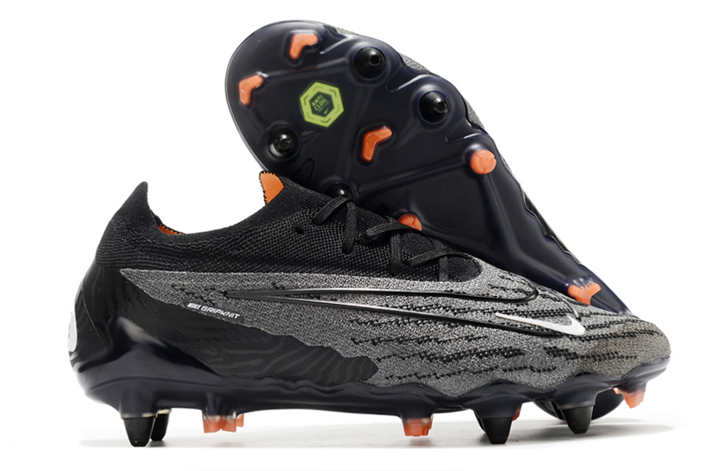 Nike low-top Phantom GX double waterproof fish silk fully knitted SG football shoes