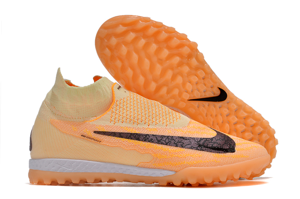 Nike High Top Phantom double waterproof fish silk fully knitted grass nails MD sole football shoes