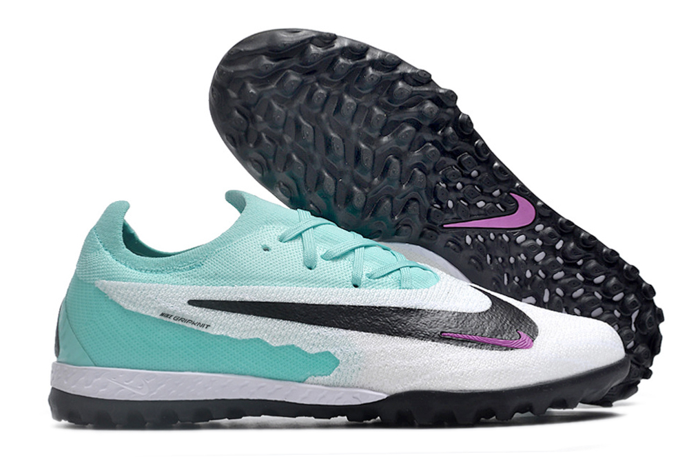 Nike low-top Phantom GX double waterproof fishwire fully knitted grass nails MD sole football shoes