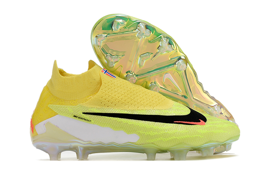 Nike High Top Phantom GX Double waterproof fish silk fully knitted FG football shoes