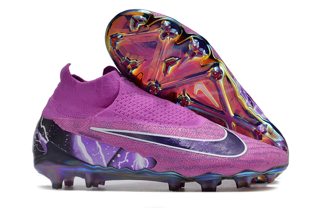 Nike High Top Phantom GX Double waterproof fish silk fully knitted FG football shoes