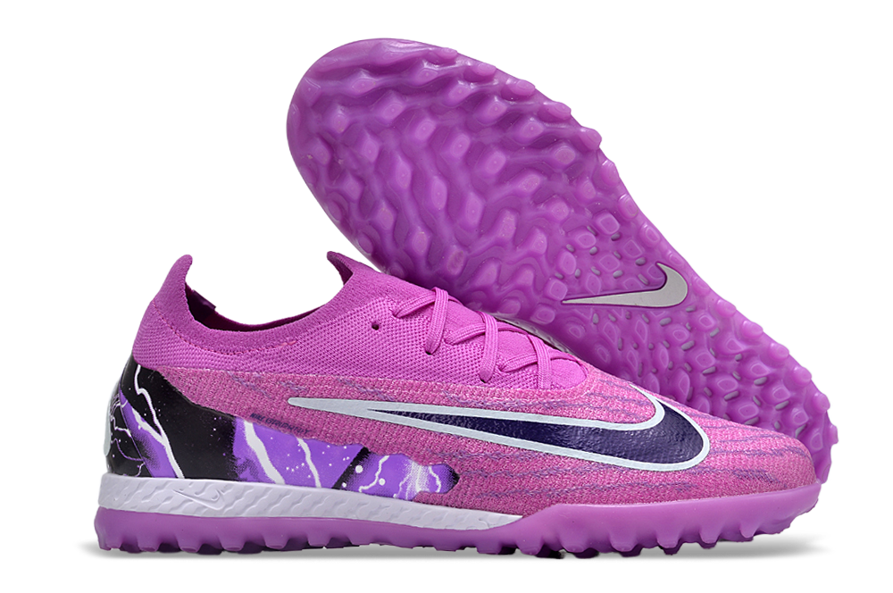 Nike low-top Phantom GX double waterproof fishwire fully knitted grass nails MD sole football shoes