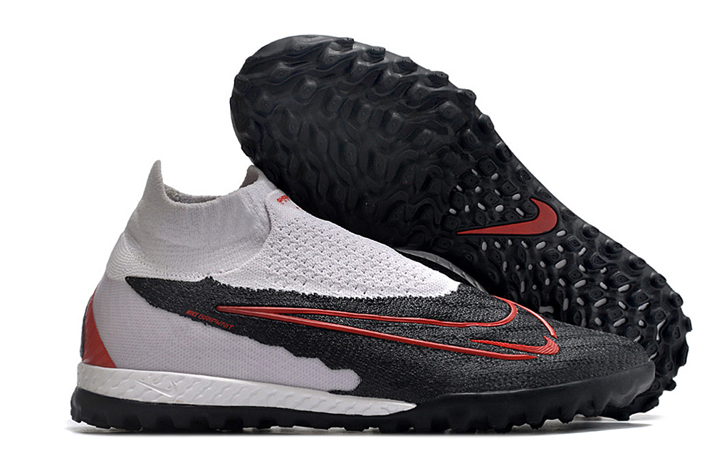 Nike High Top Phantom double waterproof fish silk fully knitted grass nails MD sole football shoes