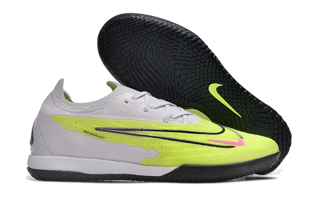 Nike low-top Phantom GX double waterproof fillet fully knitted flat MD sole football shoes