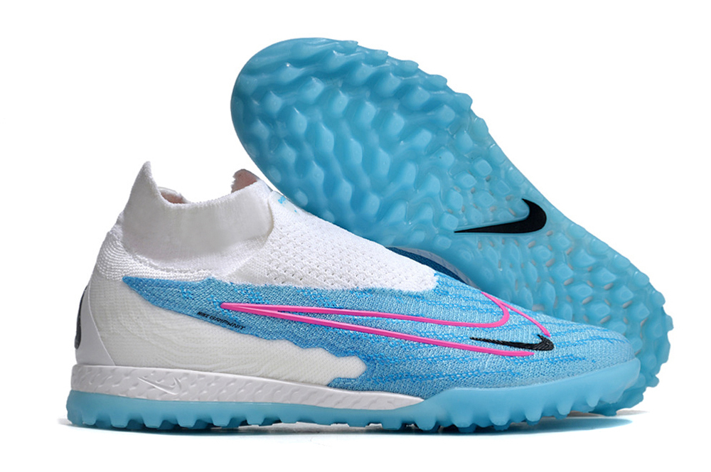 Nike High Top Phantom double waterproof fish silk fully knitted grass nails MD sole football shoes