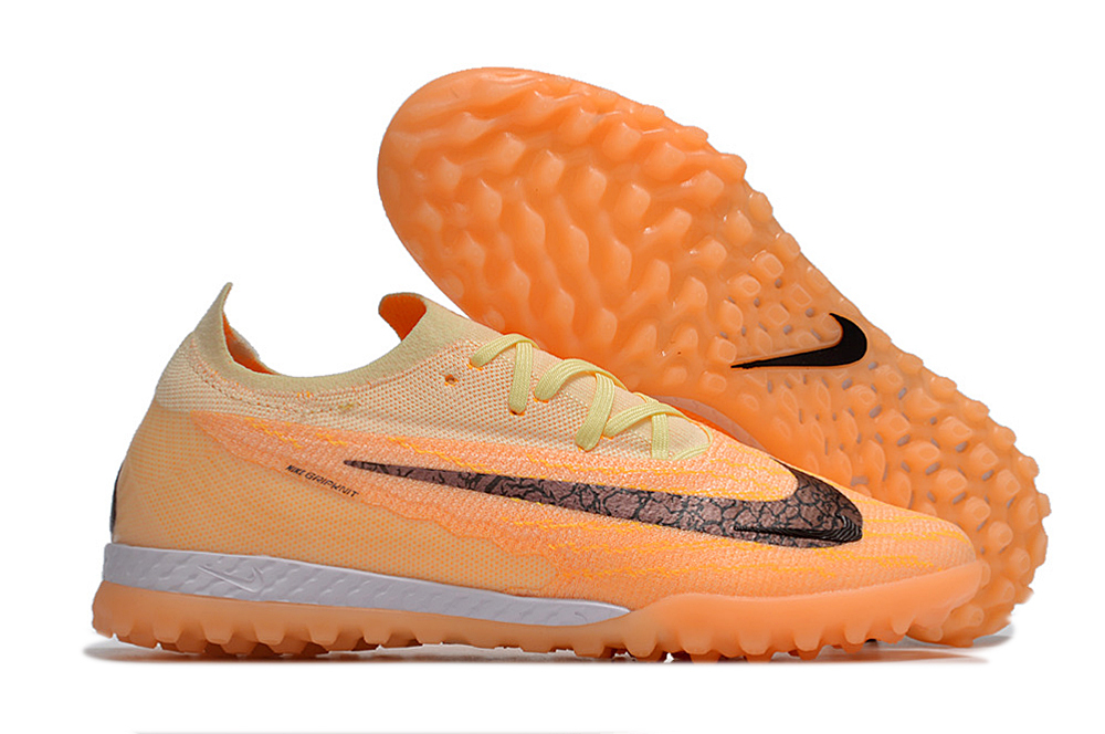 Nike low-top Phantom GX double waterproof fishwire fully knitted grass nails MD sole football shoes