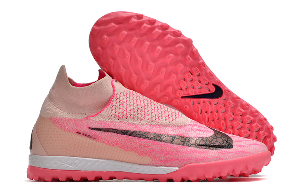 Nike High Top Phantom double waterproof fish silk fully knitted grass nails MD sole football shoes