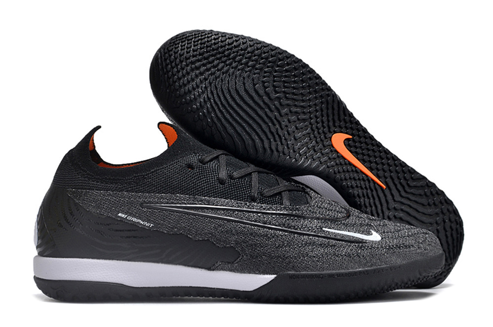 Nike low-top Phantom GX double waterproof fillet fully knitted flat MD sole football shoes