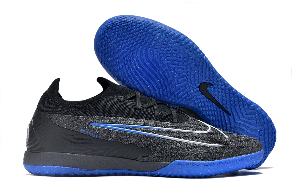 Nike low-top Phantom GX double waterproof fillet fully knitted flat MD sole football shoes