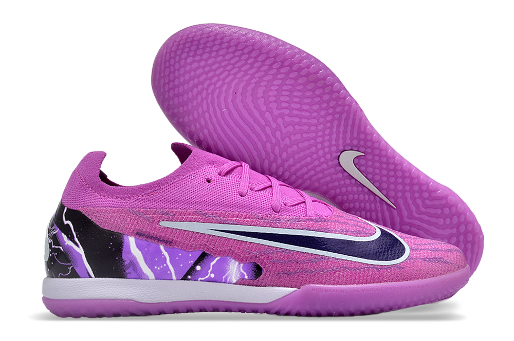 Nike low-top Phantom GX double waterproof fillet fully knitted flat MD sole football shoes