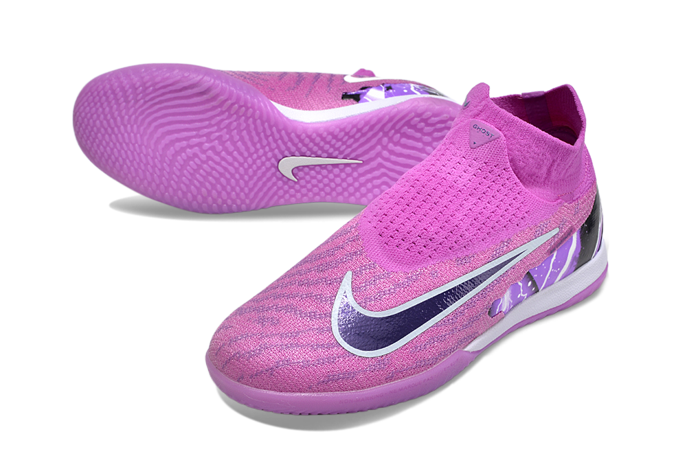 Nike High top Phantom double waterproof fish silk fully knitted flat MD sole football shoes