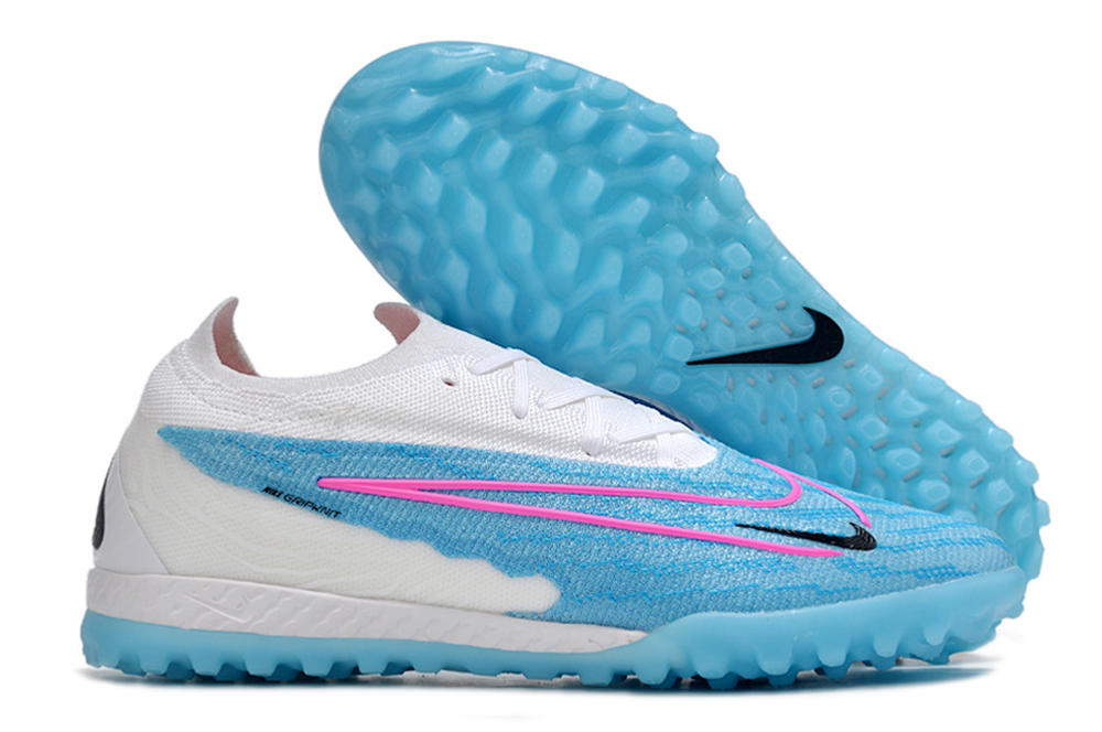 Nike low-top Phantom GX double waterproof fishwire fully knitted grass nails MD sole football shoes