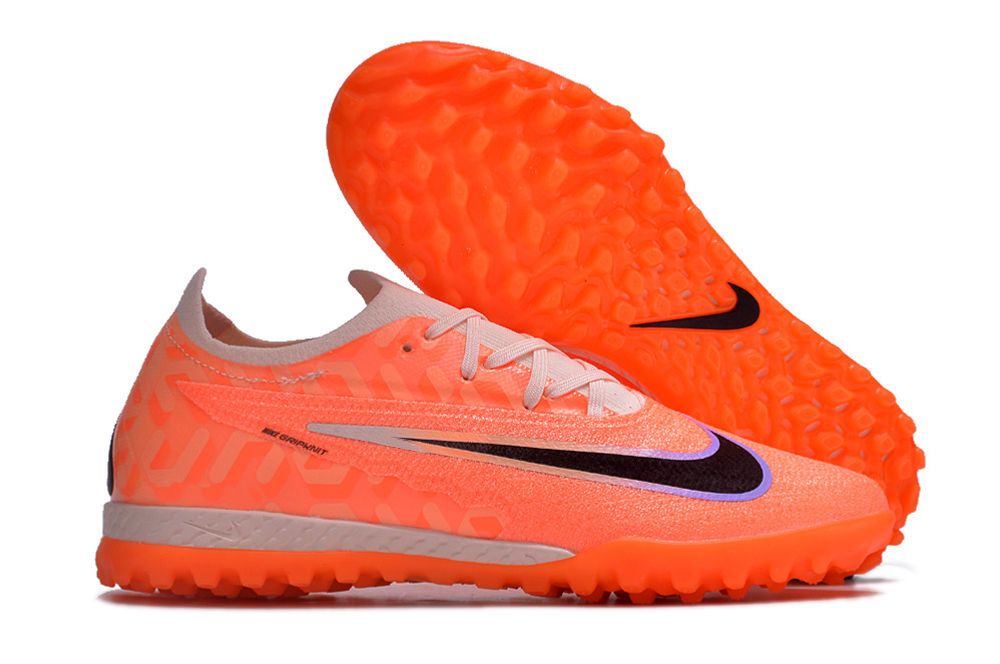 Nike low-top Phantom GX double waterproof fishwire fully knitted grass nails MD sole football shoes