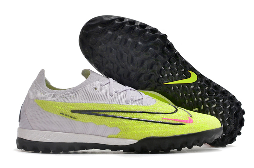 Nike low-top Phantom GX double waterproof fishwire fully knitted grass nails MD sole football shoes