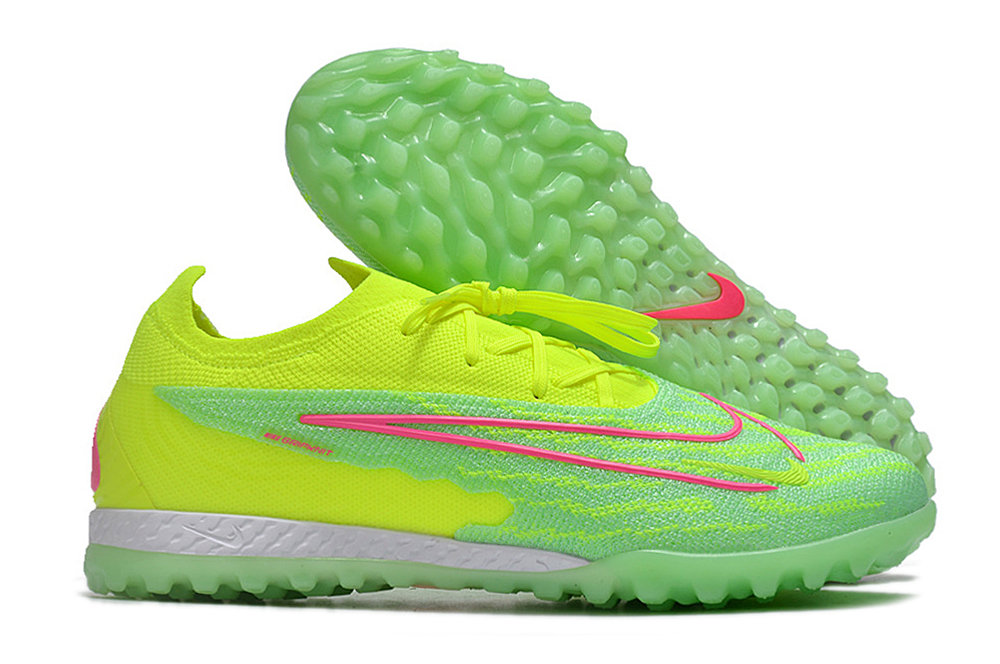 Nike low-top Phantom GX double waterproof fishwire fully knitted grass nails MD sole football shoes