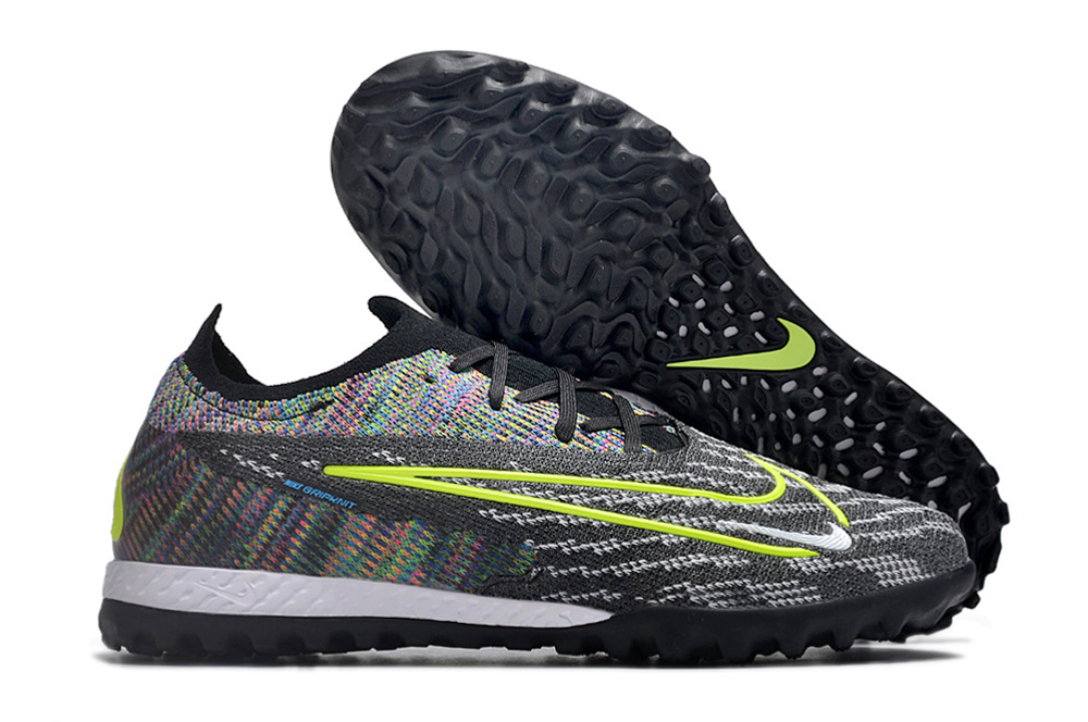 Nike low-top Phantom GX double waterproof fishwire fully knitted grass nails MD sole football shoes