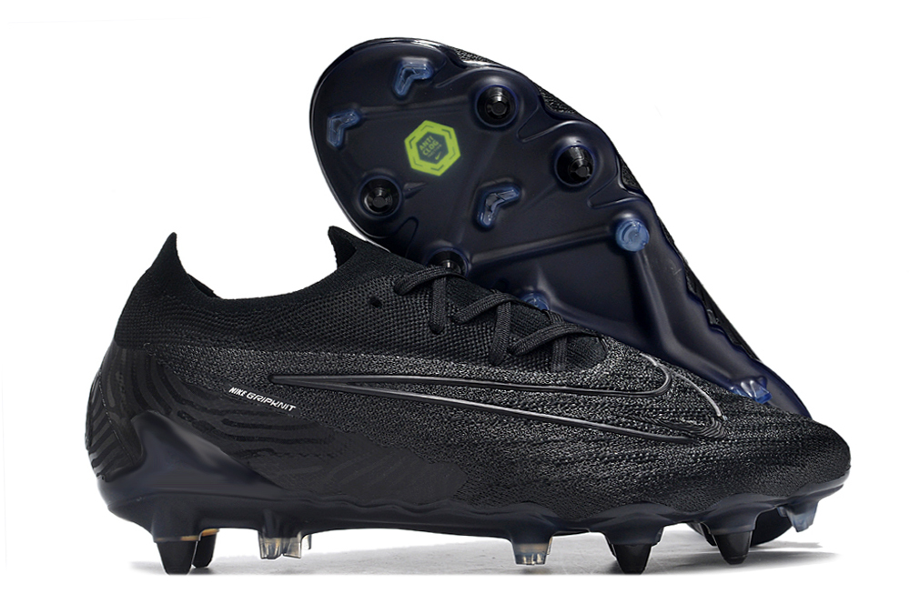 Nike low-top Phantom GX double waterproof fish silk fully knitted SG football shoes