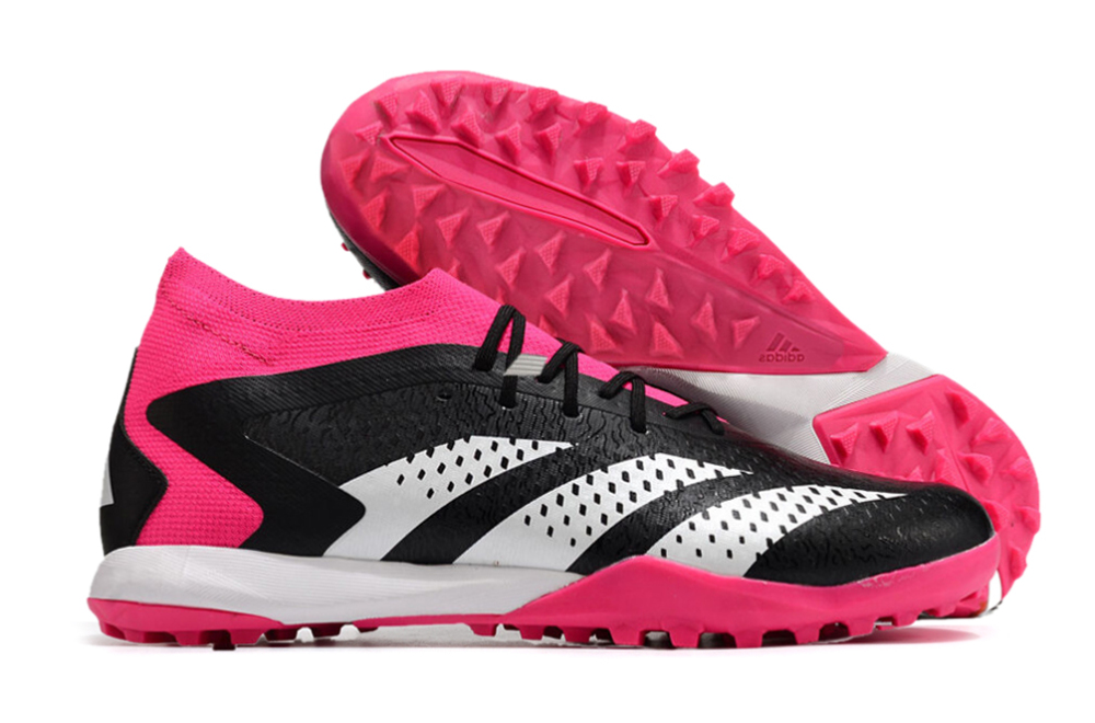 Adidas High Top Falcon Essentials Full Knit With Laces MD Sole Grass Spikes Soccer Shoes