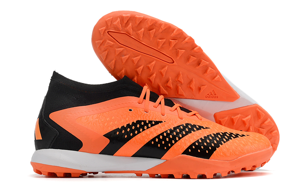 Adidas High Top Falcon Essentials Full Knit With Laces MD Sole Grass Spikes Soccer Shoes