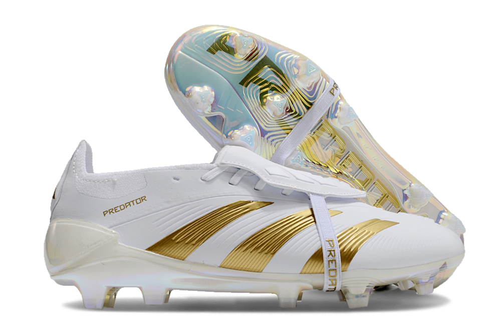 Adidas Predator 24th generation fully knitted lace-up high-top FG football shoes