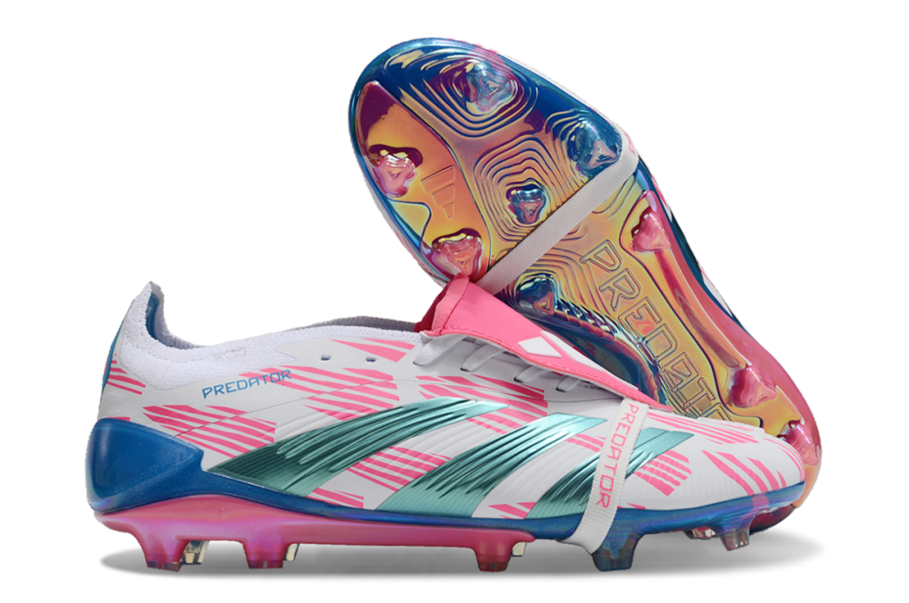 Adidas Predator 24th generation fully knitted lace-up high-top FG football shoes