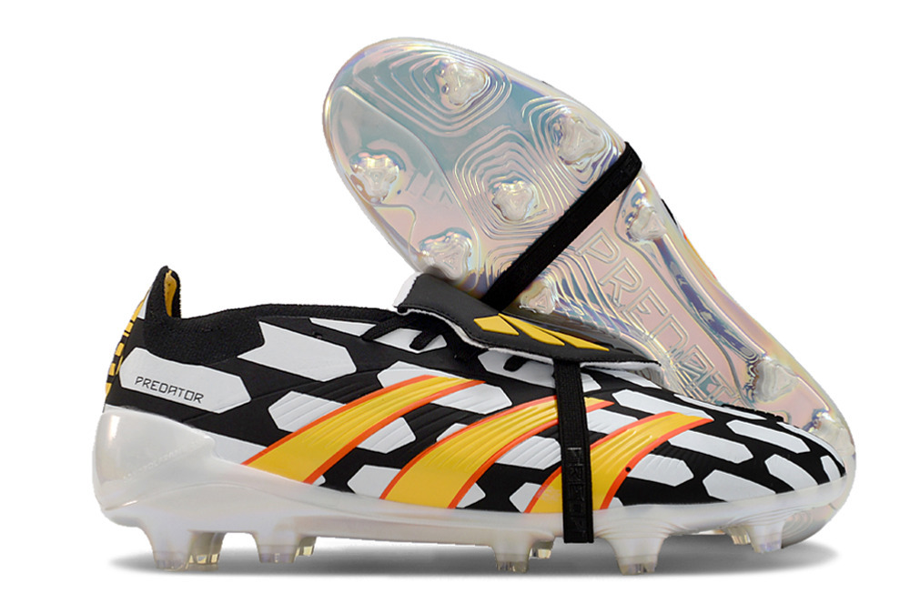 Adidas Predator 24th generation fully knitted lace-up high-top FG football shoes