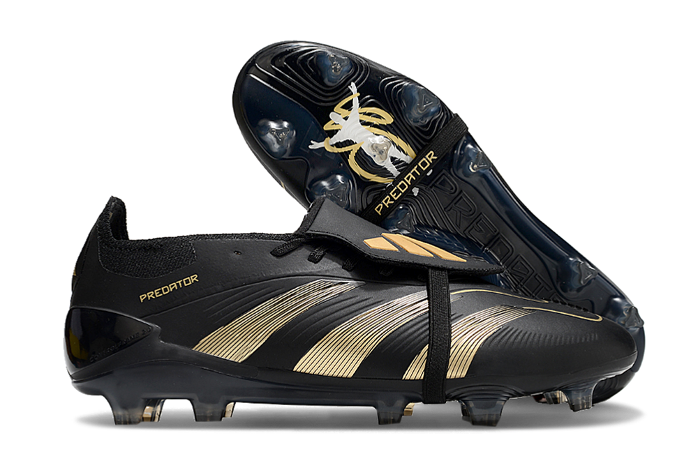 Adidas Predator 24th generation fully knitted lace-up high-top FG football shoes